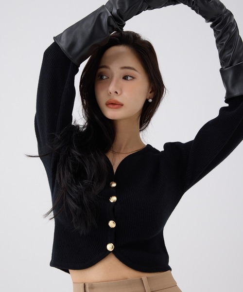 EIMY ISTOIRE（エイミーイストワール） カーディガン Heart neck