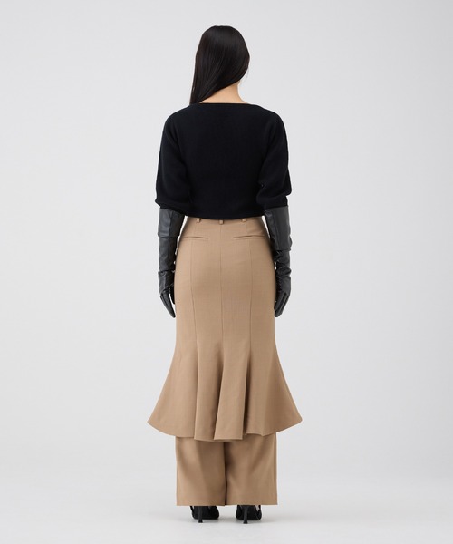 Heart neck ウールカシミヤカーディガン Heart neck ウールカシミヤカーディガン