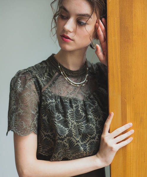 「Dorry Doll」 半袖ワンピース M マスタード レディース_画像9