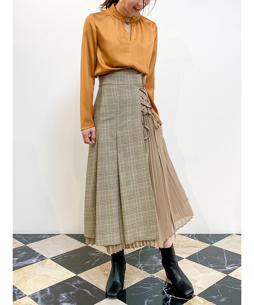 「LILY BROWN」 スカート ONE SIZE ブラウン レディース_画像3