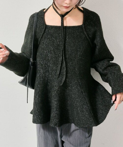 gypsohila ペプラムニットtee 美品 0967cdba90dc48eaf3f1946328ffc1
