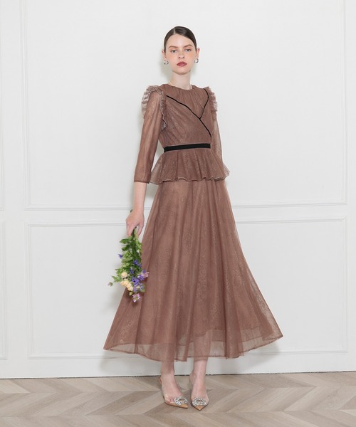 「Leja」 7分袖ワンピース SMALL グリーン レディース_画像4