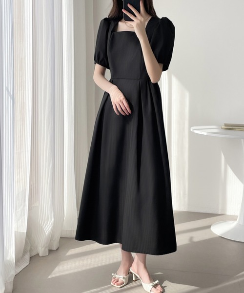「ABITOKYO」 半袖ワンピース X-LARGE ブラック レディース_画像8