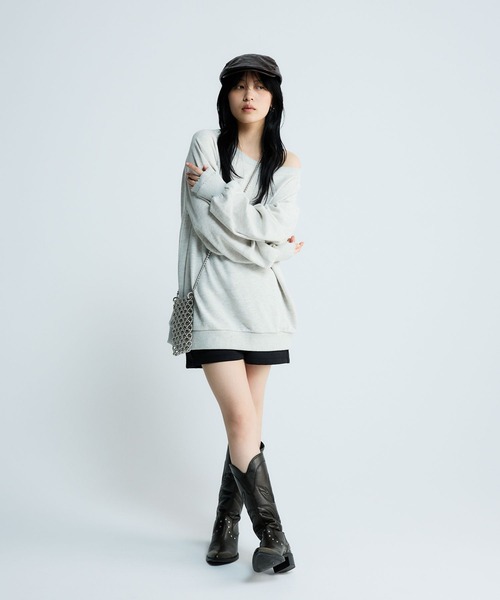 JEANASIS ローグミドルウエスタンブーツ JEANASIS（ジーナシス） ブーツ ローグミドルウエスタンブーツ「抗菌