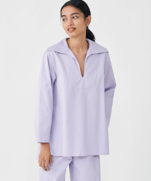 「MACPHEE」 長袖ブラウス 36 ブラウン レディース_画像3