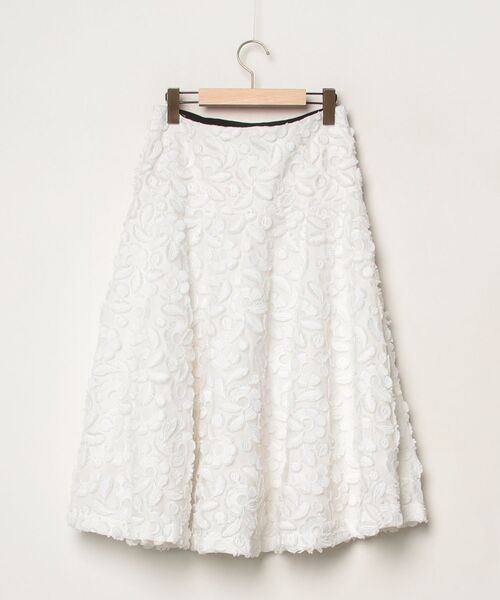 「The Virgnia」 フレアスカート 38 ホワイト レディース_画像2