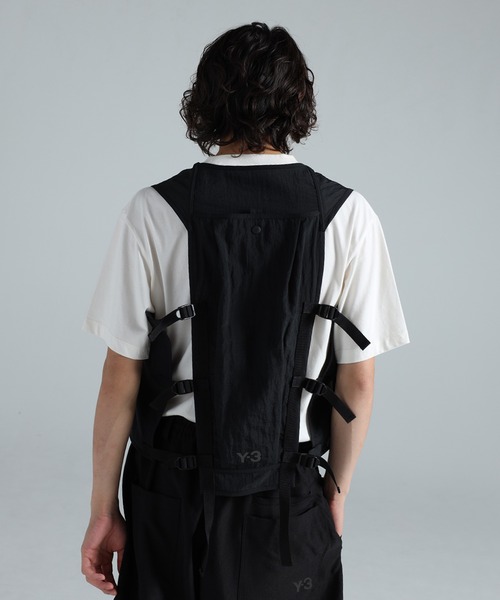 ワイスリー　Y-3 (XS) フードジャケット　ベスト　ミリタリー　2way Y-3 コート ジャケット TACTICAL UTILITY VEST メンズ : ZOZOTOWN