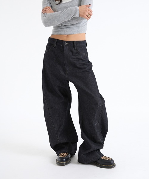 FTW ジーンズ デニム デニムパンツ BACK POINT RIGID DENIM レディース