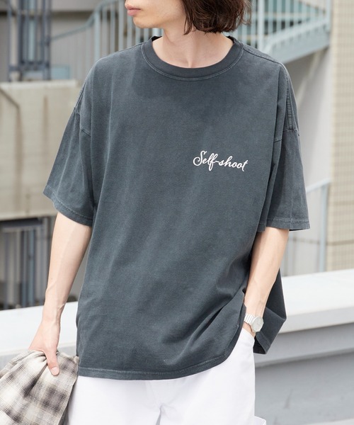 新品　レミレリーフ　プリントTシャツ　ブラック REMI RELIEF（レミ レリーフ） tシャツ HARD SP加工20/-天竺BIGサイズT