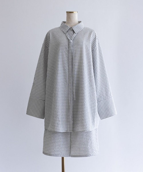EN NEUME ハーフパンツ パンツ 短パン 「Set Up」Soft Seersucker Half