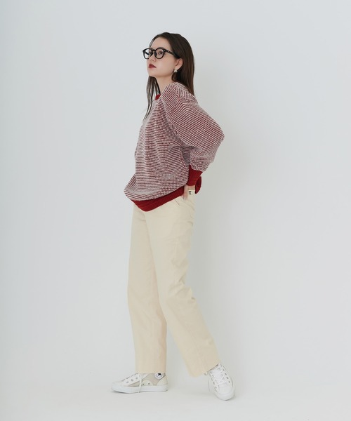 「TINA:JOJUN」 長袖ニット M オレンジ レディース_画像7