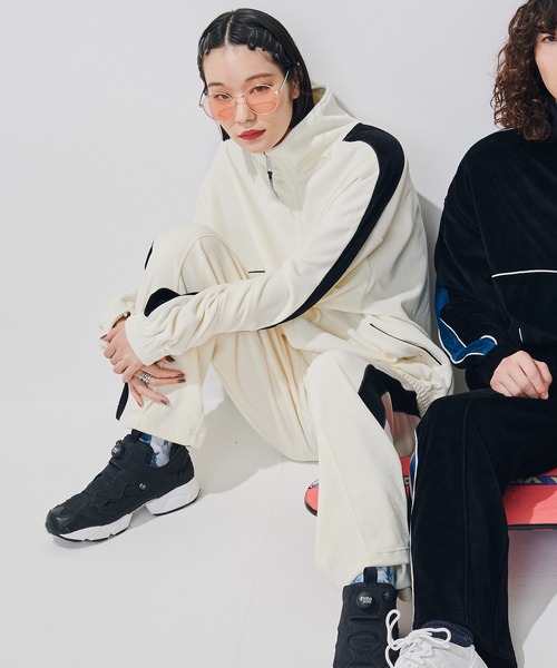 「VISION STREET WEAR」 イージーパンツ X-LARGE アイボリー レディース_画像2