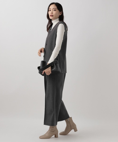 「Elura」 イージーパンツ LARGE チャコールグレー レディース_画像3