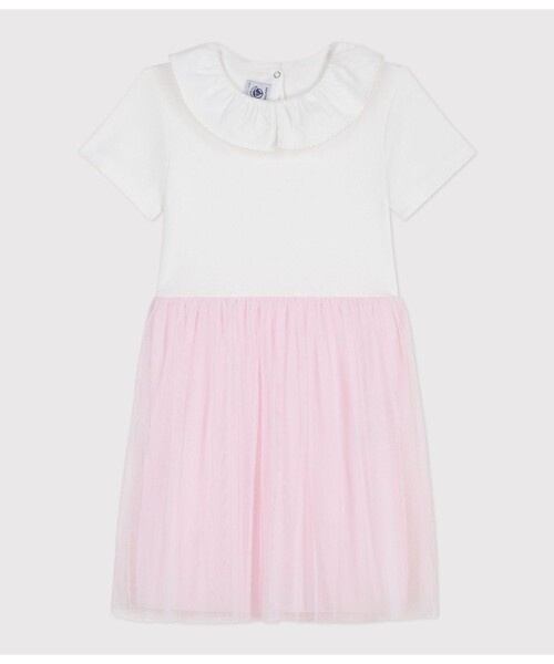 PETIT BATEAU - 衣裳 チュールワンピース キッズ 小わっぱ服 ワンピース、チュニック-ベビー、キッズ、マタニティ-子ども服、シューズ