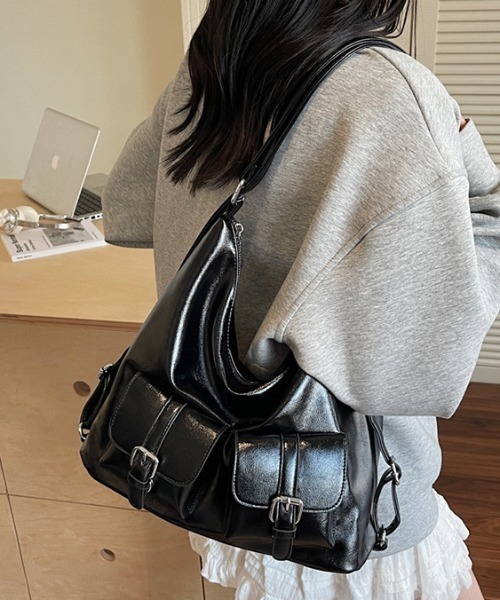 LACーVERT デイバック リュック 2WAYフェイクレザーナップサック