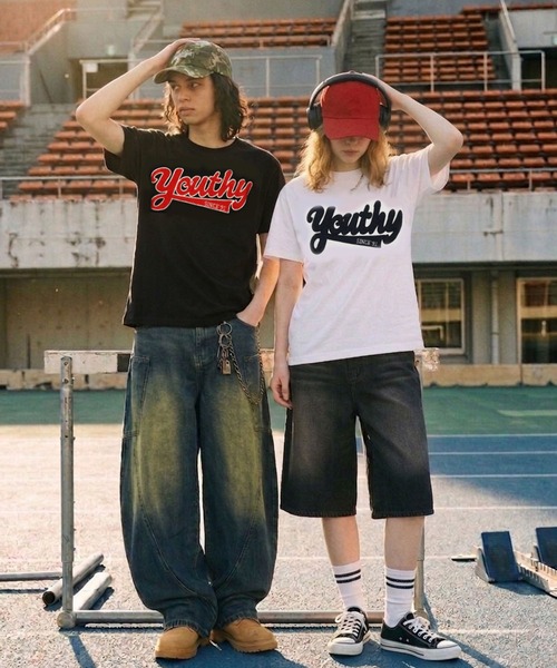 Shabason / Gunning Ample Habitat LP サイン入 SPINNS（スピンズ） tシャツ サガラ刺繍ロゴ半袖Tシャツ/ストリート
