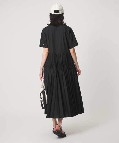 ワンピース 「size SHORT/TALLあり」ワッシャー プリーツ ショートスリーブ ワンピースの画像