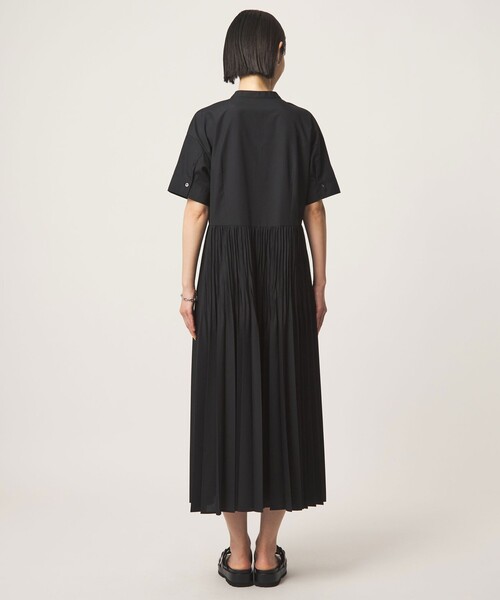 ワンピース 「size SHORT/TALLあり」ワッシャー プリーツ ショートスリーブ ワンピースの画像