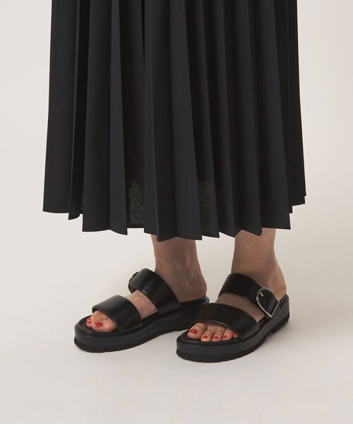 ワンピース 「size SHORT/TALLあり」ワッシャー プリーツ ショートスリーブ ワンピースの画像