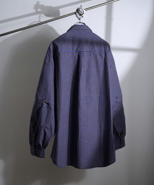「SeeSew」 長袖シャツ L ブルー メンズの画像