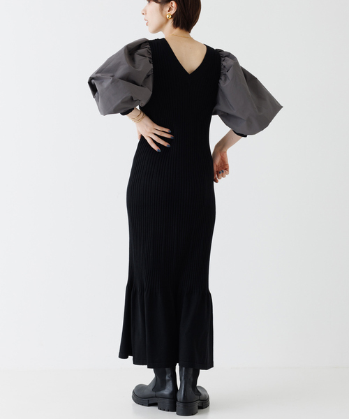 「Rouge vif」 長袖ワンピース フリー ホワイト レディース_画像3