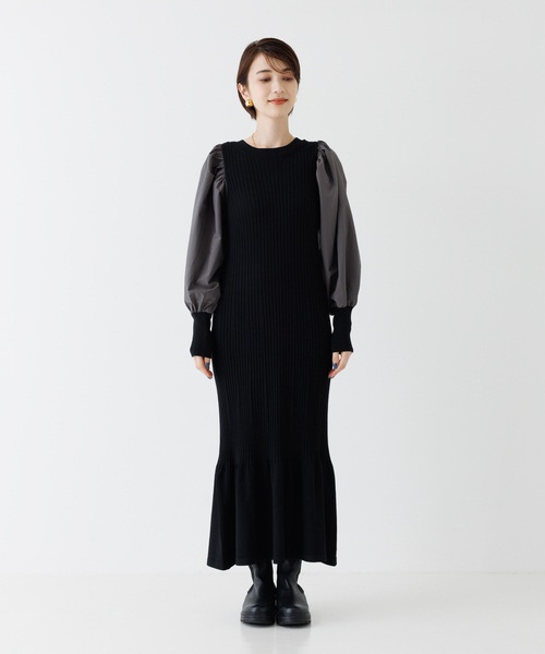 「Rouge vif」 長袖ワンピース フリー ホワイト レディース_画像9