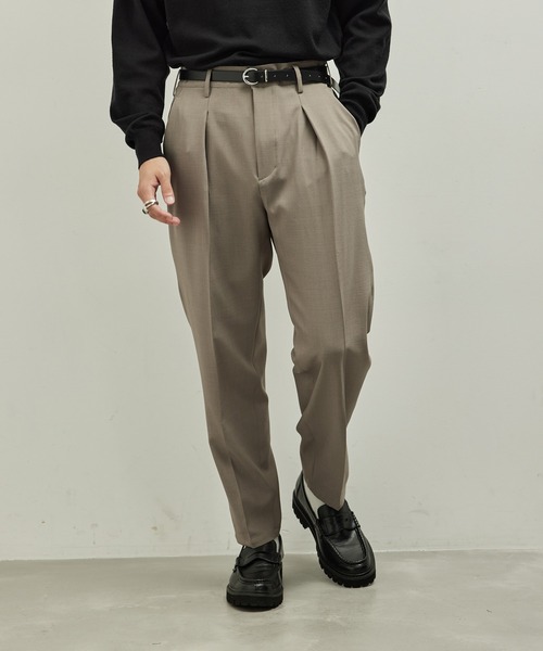 「JUNRED」 スラックス M ダークグリーン メンズ_画像4