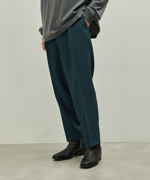 「JUNRED」 スラックス M ダークグリーン メンズ_画像7