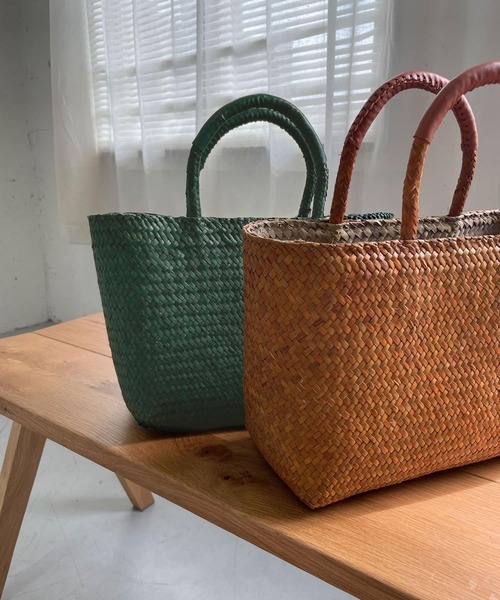「URBAN RESEARCH DOORS」 かごバッグ ONE グリーン レディース_画像6