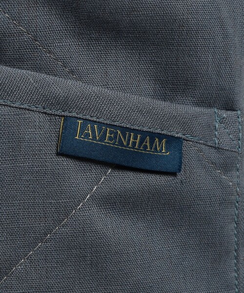 ベスト ジレ 「別注」LAVENHAM UNWADDED THORNHAM リネンコットン キルティングベスト メンズの画像