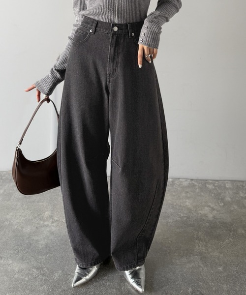 「Java」 デニムパンツ LARGE ワンウォッシュ レディース_画像4