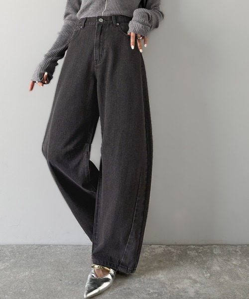 「Java」 デニムパンツ LARGE ワンウォッシュ レディース_画像5