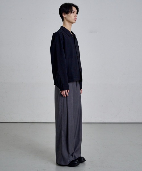 ワイドパンツ スラックス DEEP TUCK SLACKS / ディープタック