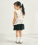 tシャツ ワッフルフリルチュール ノースリーブ...の詳細画像3