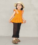 tシャツ ワッフルフリルチュール ノースリーブ...の詳細画像5