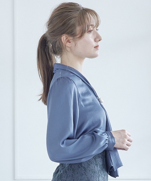 「12Twelve Agenda」 長袖ブラウス M アイボリー レディース_画像9