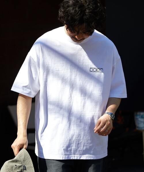「POLeR」 半袖Tシャツ LARGE ネイビー メンズ_画像8