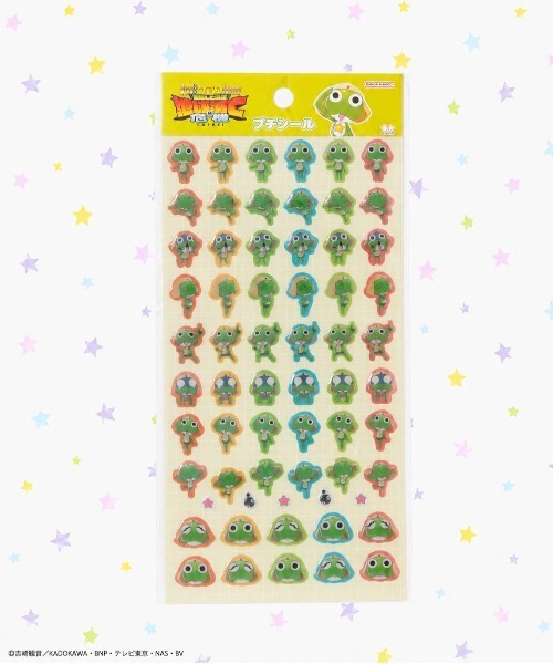 nini toys ステッカー 「nini toys」「ケロロ軍曹」プチシール
