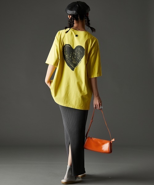 「GEVS.」 半袖Tシャツ 5L ブラック レディース_画像3