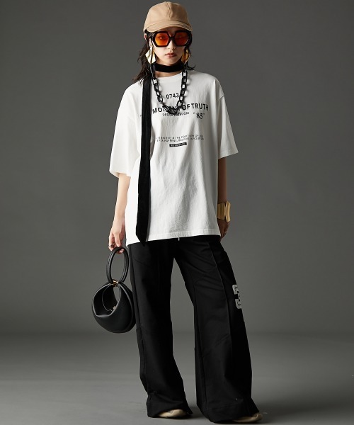 「GEVS.」 半袖Tシャツ 5L ブラック レディース_画像9
