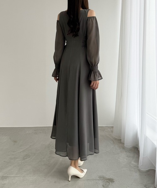 「CENEA」 長袖ワンピース MEDIUM ブラック レディース_画像9