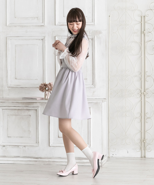 Newlyme パンプス 4．5cmヒールリボンパンプス : ZOZOTOWN