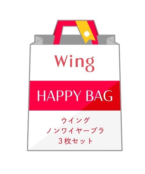 福袋 「福袋」　ウイング　ノンワイヤーブラ　3枚セット | Wing
