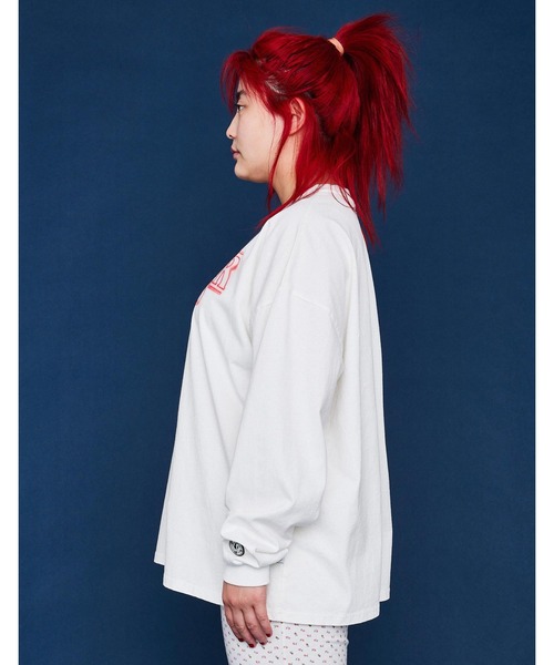 Little sunny bite tシャツ STRANGER THINGS × little Logo long