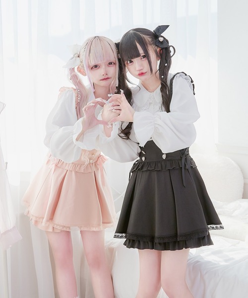 Pal elfy 姫リボンコンビネゾン ピンク 量産型 セットアップ PAL