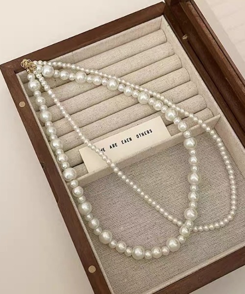 ネックレス 二連パールネックレス レディース : ZOZOTOWN Yahoo!店