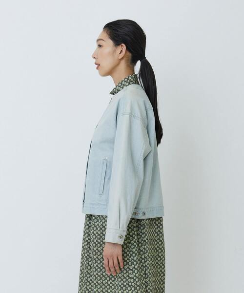 LOISIR ジャケット ノーカラージャケット デニムノーカラージャケット