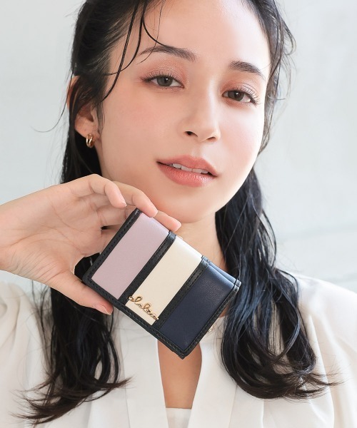 Clelia（クレリア） 財布 マルチカラー三つ折りミニ財布 レディース