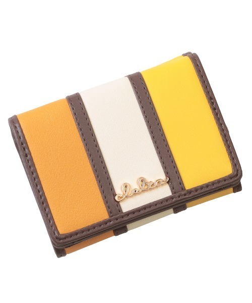 Clelia 財布 マルチカラー三つ折りミニ財布 レディース