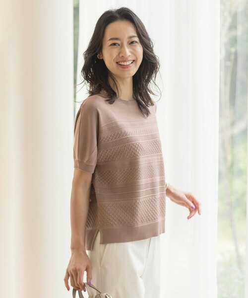 ニット セーター 「洗える」LACY ニットプルオーバー レディース ニット セーター 「洗える」LACY ニットプルオーバー レディース